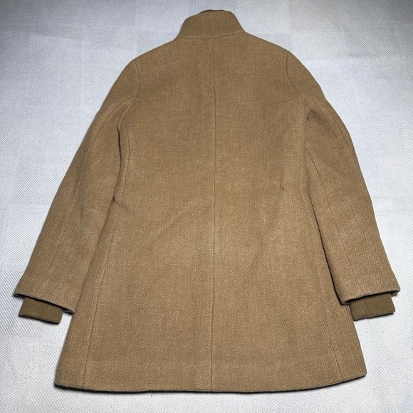 J Crew Brown Wool Lodge Coat Women's Size 00 Italian Stadium Cloth Nello Gori‎ - Picture 9 of 14